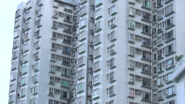 Condomínio Apartamento Arranha Céus Ásia Nova York Hong Kong China — Vídeo de Stock