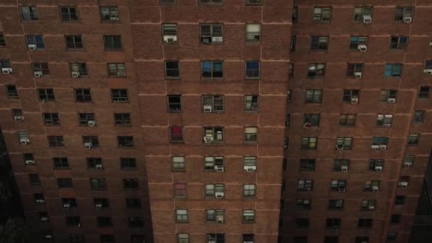 Рано Вранці Вертикальній Осі Будинку Житлового Будівництва Іст Гарлем Нью — стокове відео