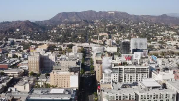 Létání Sever Vine Street Hollywoodu Kalifornie — Stock video