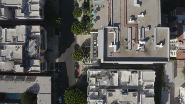 Top Utsikt Över Lägenhetspoolen Hollywood Kalifornien — Stockvideo
