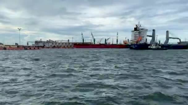 Timelapse Puerto Veracruz Por Mañana — Vídeos de Stock