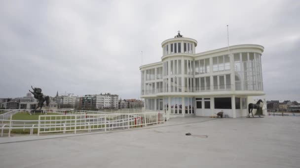 Wellington Hipodromu Nun Wellingtonrenbaan Bir Parçası Belçika Kralı Ostend Belçika — Stok video