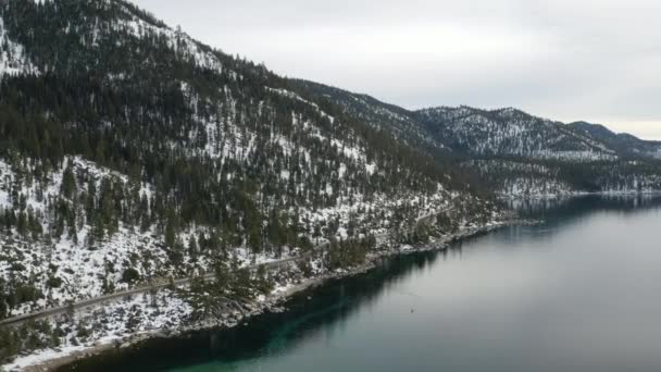 Volando Largo Cerca Incline Village Lake Tahoe Nevada — Vídeos de Stock