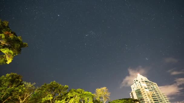 Las Estrellas Fugaces Pasan Tiempo Constelación Orión Panamá — Vídeos de Stock