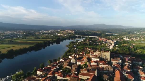 Vliegen Galicië Spanje — Stockvideo