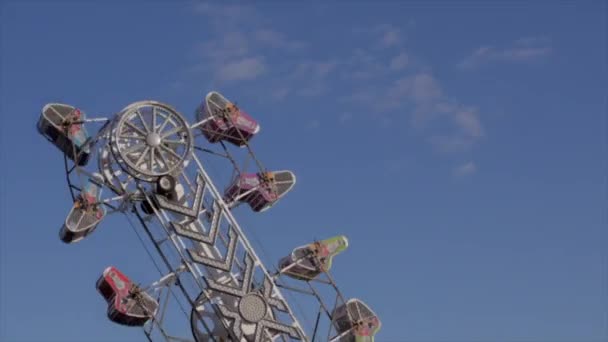 Karneval Ride Státní Veletrh Zábavy — Stock video