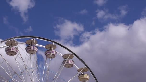 Ferris Wheel Carnival Ride State Fair Amusement — Stock Video