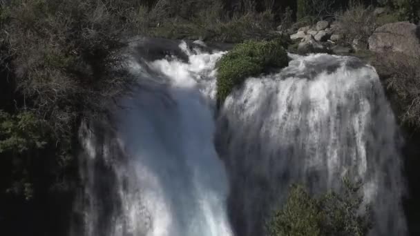 Tiro Perto Cachoeira Sul Chile — Vídeo de Stock