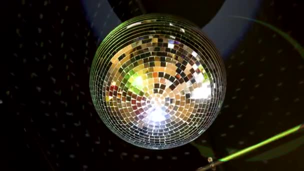 Miroir Boule Disco Suspendue Plafond Tourne — Video