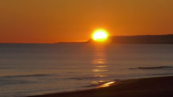 Sonnenaufgang Über Der Landzunge Cap Sant Antoni Spanien — Stockvideo