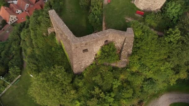 Vecchio Castello Hausach Chiamato Castello Husen Girato Dal Pavimento Hausach — Video Stock