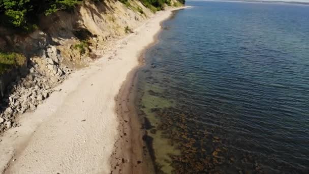 Пляж Мбаппе Севере Германии Называется Noer Beach Балтийском Море Фильмы — стоковое видео