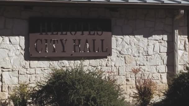 Helotes Texas City Hall Firma Ultimo Giorno Votazione Anticipata — Video Stock