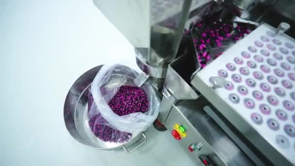 Produzione Capsule Macchina Produzione Medicinali Processo Produzione Delle Capsule — Video Stock