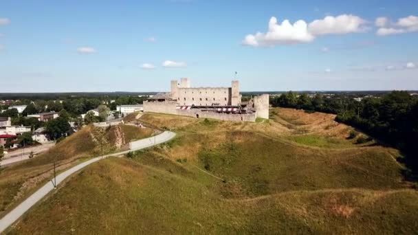 Замок Раквере Rakvere New Amusement Center Rakvere Vallimgi Естонія — стокове відео