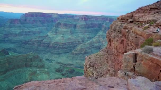 Blick Auf Den Grand Canyon Skywalk Hualapai Indianerreservat — Stockvideo