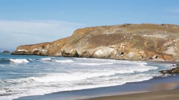 Schöne Kalifornische Küste Der Herbstsaison Pacifica — Stockvideo