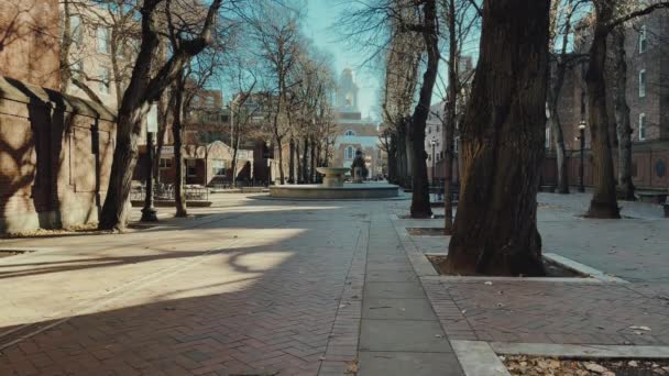 Παλιά Βόρεια Εκκλησία Στο 193 Salem Street Στο North End — Αρχείο Βίντεο