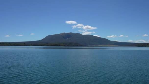 Vista Vulcão Tarawera Partir Lago Cratera Rotorua Nova Zelândia — Vídeo de Stock