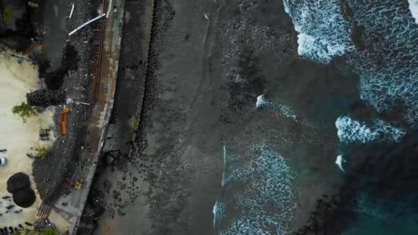 Images Drones Cinématographiques Plage Berawa Canggu Bali Avec Beaux Paysages — Video