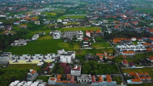 Images Drones Cinématographiques Plage Berawa Canggu Bali Avec Beaux Paysages — Video