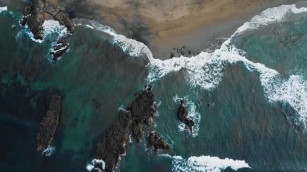 Imágenes Cinematográficas Drones Playa Berawa Canggu Bali Con Hermosos Paisajes — Vídeo de stock