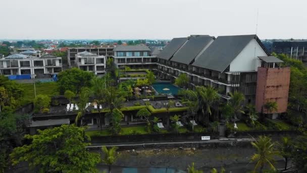 Images Drones Cinématographiques Plage Berawa Canggu Bali Avec Beaux Paysages — Video