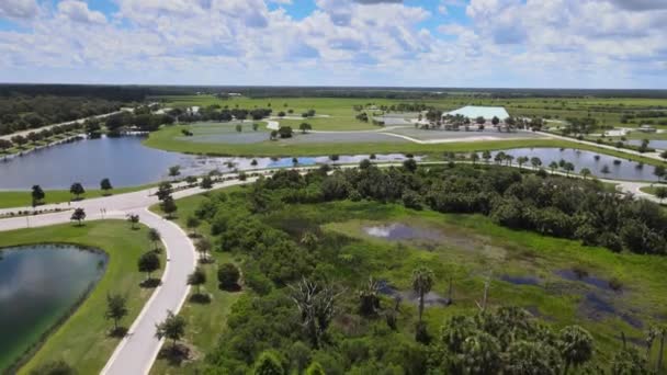 Sarasota National Cemetary Florida Lugar Descanso Final Para Soldados Americanos — Vídeo de Stock