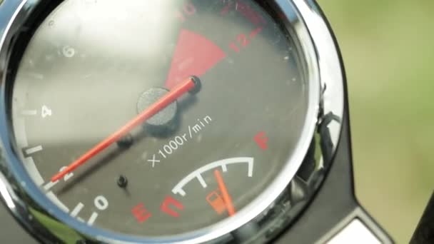 Extreme Close Rpm Motorbike Speeding Ride — Stock Video