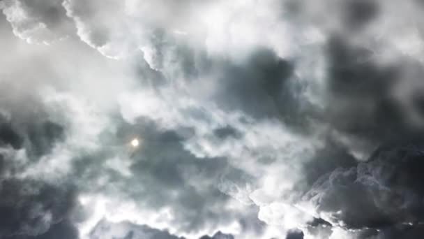 Thunderstorms Dark Clouds Moving Sky — Wideo stockowe