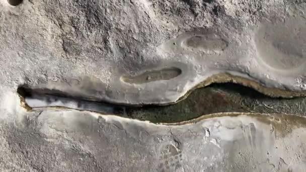 Hierve Agua Oaxaca Mexiko Vodopády Zkamenělé — Stock video