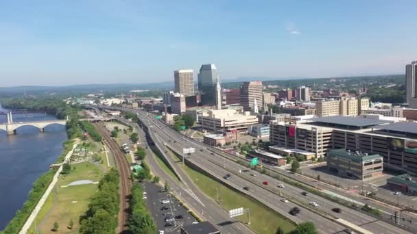 Springfield Aerial Van Links Naar Rechts — Stockvideo