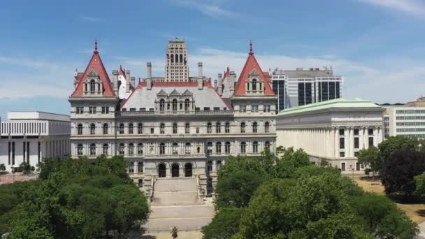 Aerial New York Capitol Albany Stáhněte — Stock video