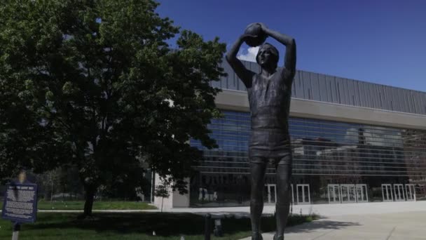 Larry Bird Staty Campus För Indiana State University Terre Haute — Stockvideo