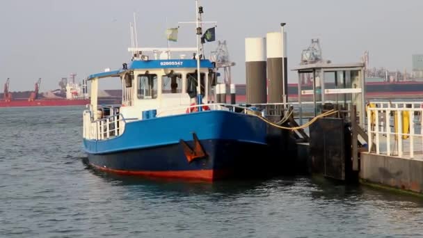 Liegeplatz Boot Haken Von Holland Niederlande 2022 — Stockvideo