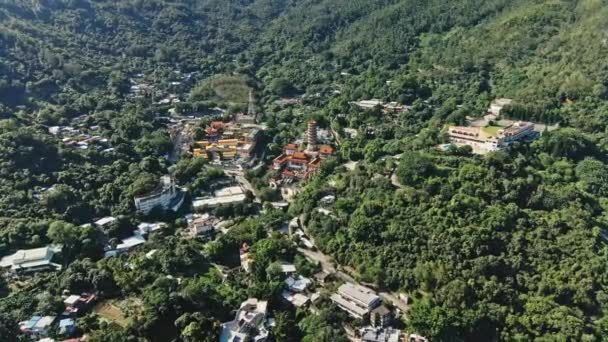 Western Monastery Temple Bush Mountainside Tsuen Wan Hong Kong — Stock video