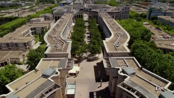 Hermosos Edificios Montpellier Francia — Vídeo de stock