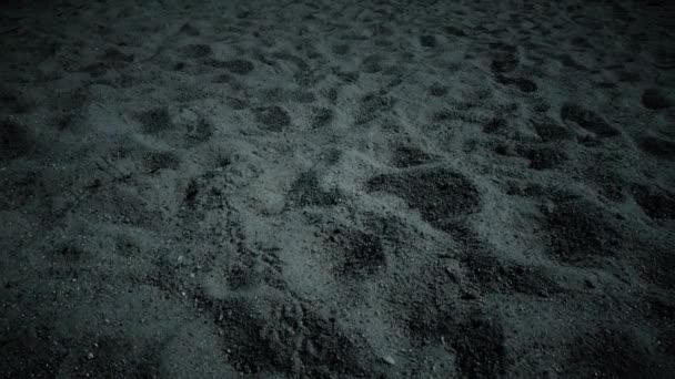 Geceleri Kumsal Kumları Doğa Arkaplanı — Stok video
