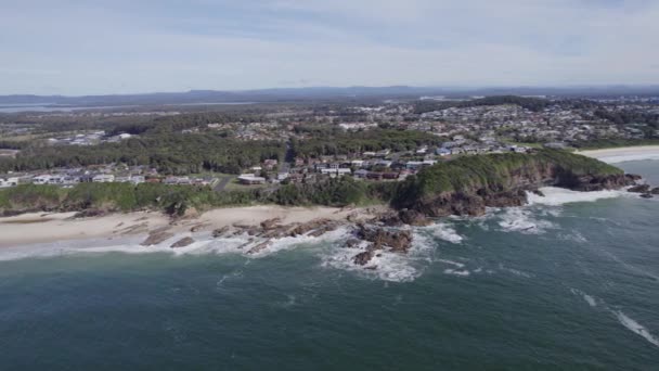 Forster Town Scenic Seascape Mid North Coast Region New South — Vídeos de Stock
