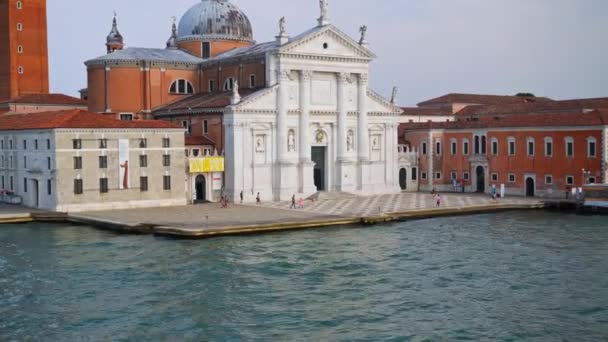 Kerk Van San Giorgio Maggiore Venetië Italië Breed — Stockvideo