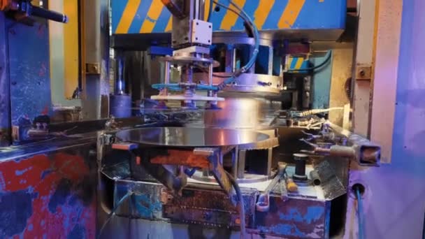 Pote Aço Inoxidável Que Faz Linha Planta Fabricação Automática Potenciômetro — Vídeo de Stock