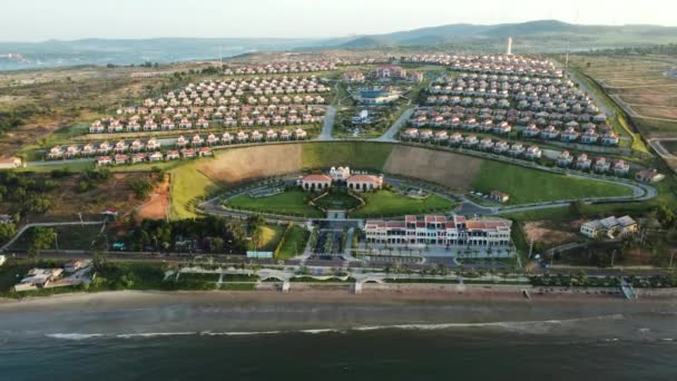 Vue Aérienne Littoral Station Balnéaire Mui Plage Binh Thuan Vietnam — Video