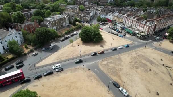 Blackheath London Enthüllt Drohnen Luftbild Während Der Dürre Sommer — Stockvideo