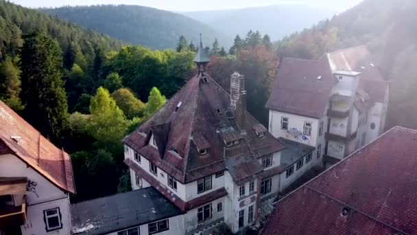 Edificio Adatto Alla Vista Aerea Film Zombie — Video Stock