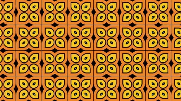 Abstract Geometrische Patroon Generatieve Computationele Kunst Patroon Dia Panning — Stockvideo