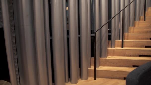Tilting Big Metal Organ Pipes Elbphilharmonie Concert Hall Hamburg Germany — Vídeo de stock