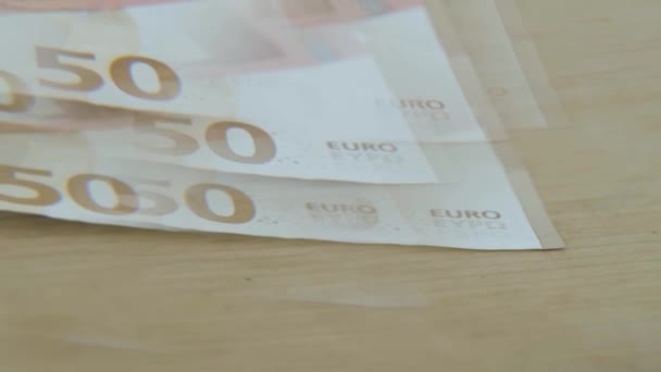 Soñando Con Ser Rico Efecto Multiplicar Billetes Través Una Lente — Vídeos de Stock