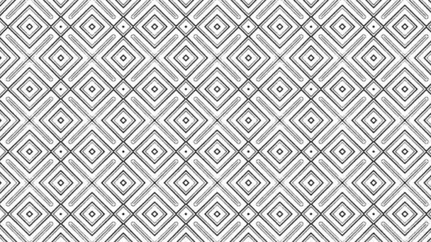 Seamless Abstract Background Animation Rhombuses Checkered Infinity Geometric Pattern — Stock Video