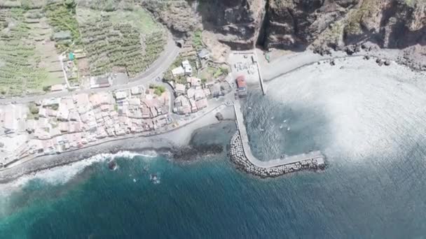 Marina Cachoeiras Caminho Real Paul Mar Dia Ensolarado Madeira Portugal — Vídeo de Stock