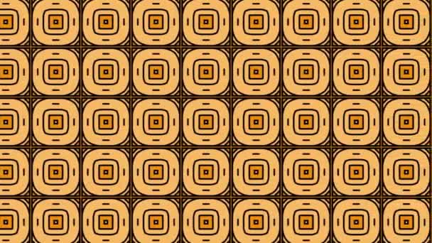 Beautiful Geometric Ornament Seamless Art Deco Pattern Abstract Background Animation — Stock Video